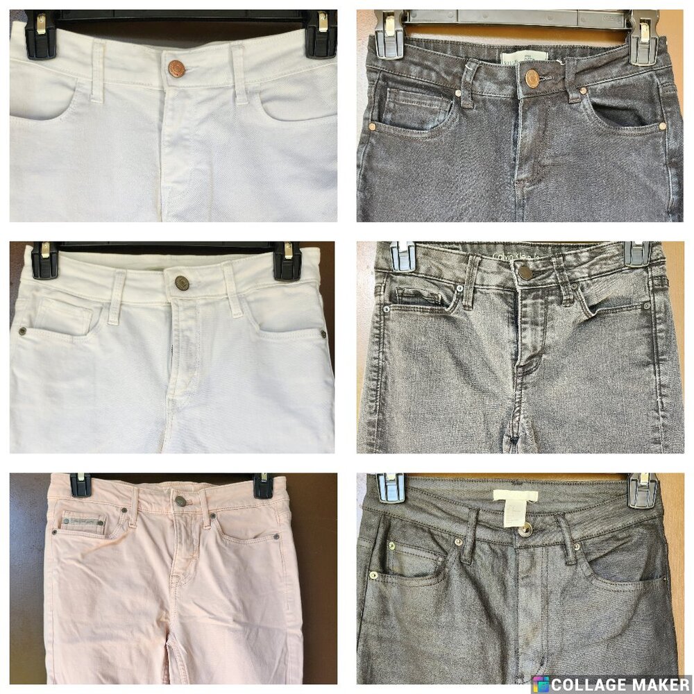 Lot 6 Jeans Skinny Ankle Size 0/2/27